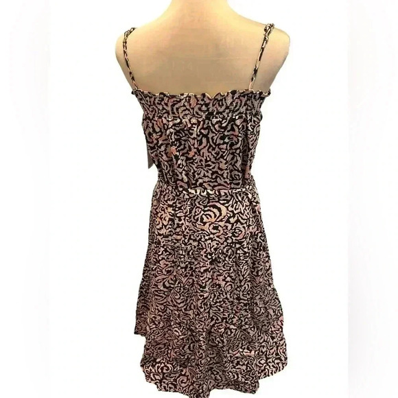 MSRP $328 Parker Maxi Tiered Sundress Animal Print w/Pockets. Smocked top bodice - Picture 4 of 12